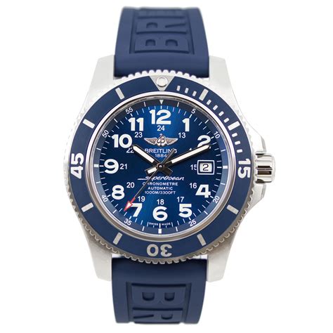 breitling a17392d8.c910.157s.a20dsa.2|Breitling Superocean II 44 Blue Dial Mens Watch .